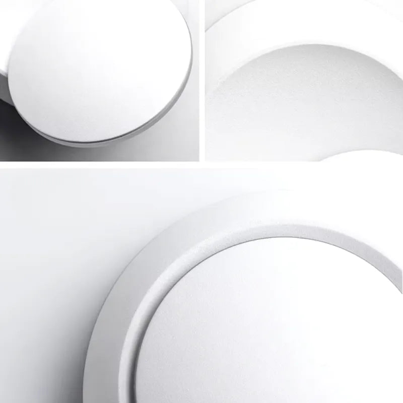 Applique murale LED rotative Luminaire Essenza, moderne et décorative, noir ou blanc, chaud ou blanc froid, angle 350°.