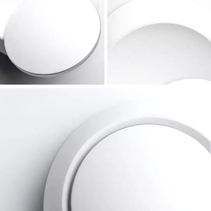 Applique murale LED rotative Luminaire Essenza, moderne et décorative, noir ou blanc, chaud ou blanc froid, angle 350°.