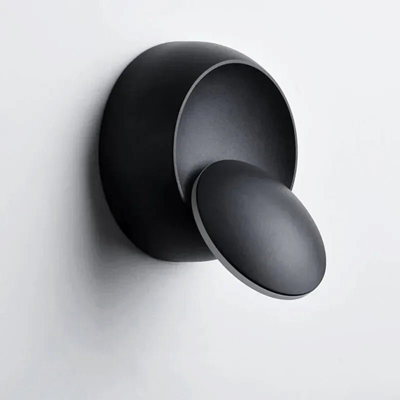 Applique murale LED rotative Luminaire Essenza, moderne et décorative, en noir ou blanc avec lumière chaude ou neutre, 3500K