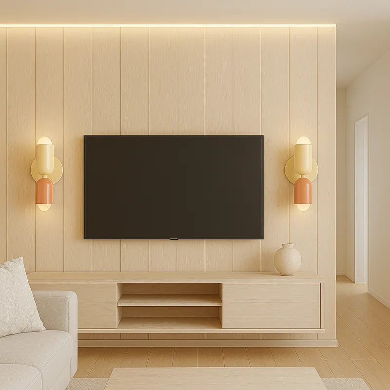 Applique murale scandinave Luminea Essenza, éclairage chaleureux pour transformer un mur vide en coin cosy, design moderne.