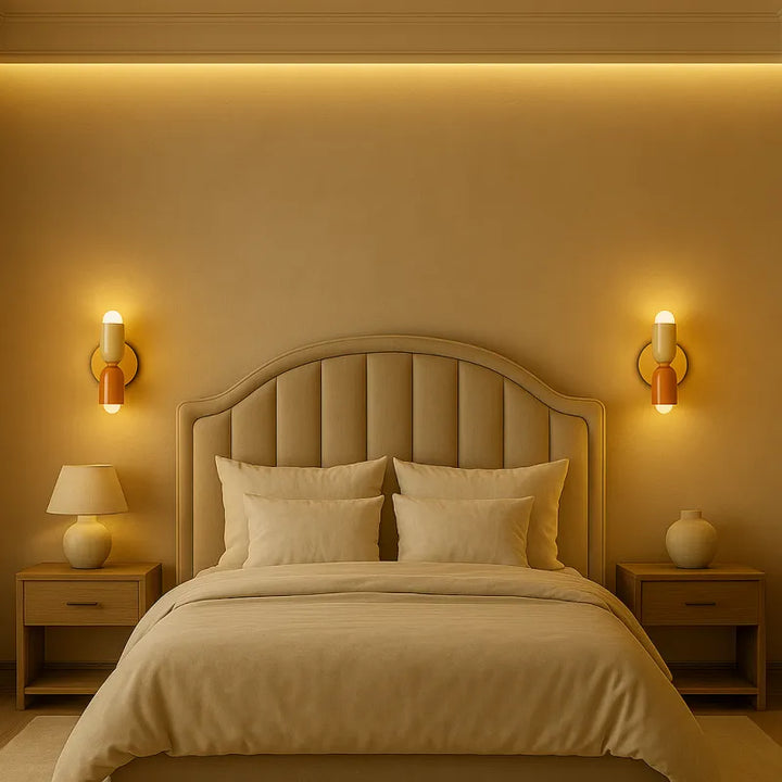 Applique murale scandinave Luminaire Essenza Lucea, éclairage chaud pour transformer un mur vide en coin accueillant.