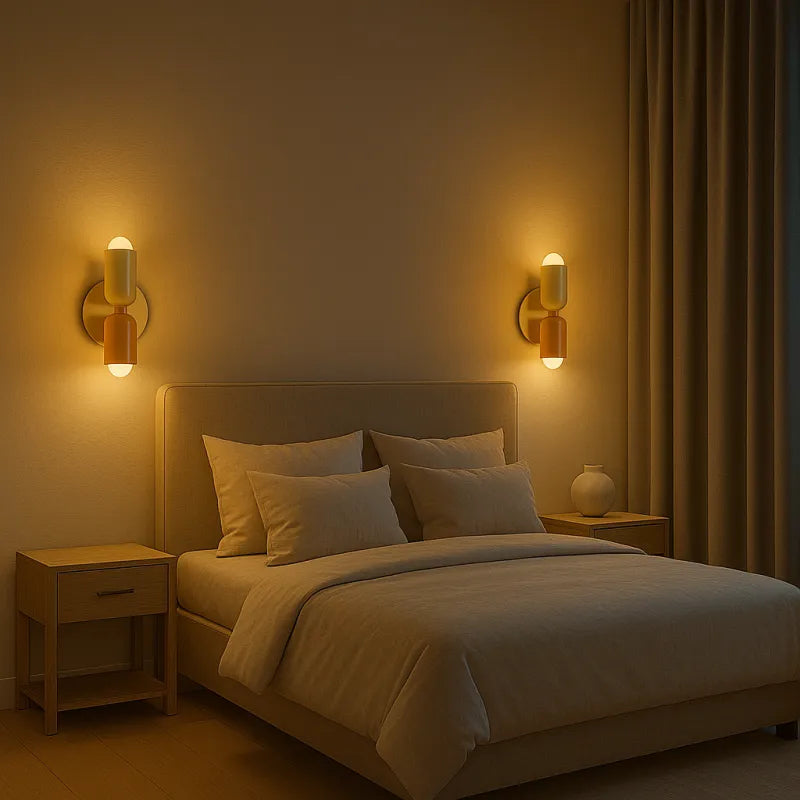Applique murale scandinave Luminea Essenza, éclairage chaud pour transformer un mur vide en coin chaleureux.