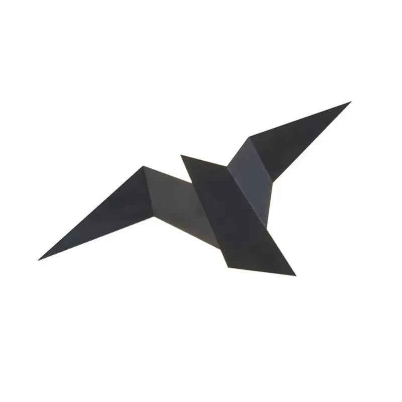 Applique murale LED design nordique moderne avec oiseau noir, lumière chaude, pour décoration intérieure élégante.