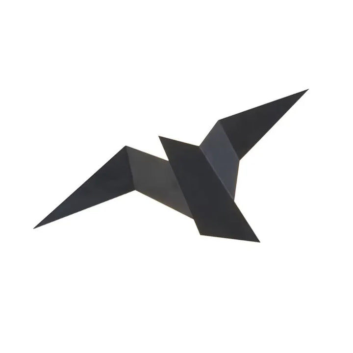Applique murale LED design nordique moderne avec oiseau noir, lumière chaude, pour décoration intérieure élégante.
