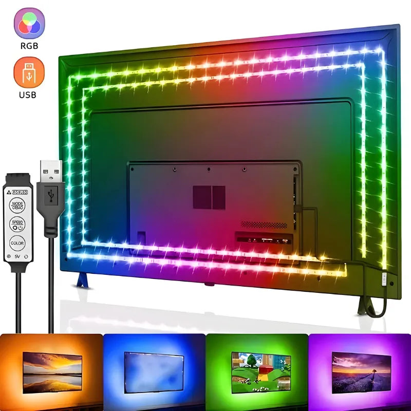 Bande LED Luminaire Essenza avec contrôle tactile, 5m, lumière d’ambiance décorative pour décoration intérieure.